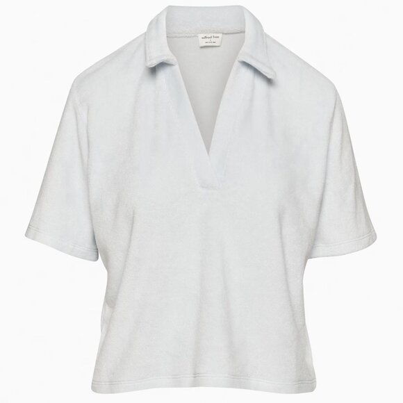 Aritzia Wilfred Free Popsicle T-shirt in Light Blue Terry Cloth size Medium - Picture 7 of 7